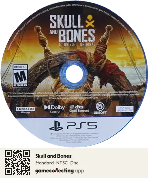 Skull and Bones PlayStation 5, NTSC disc