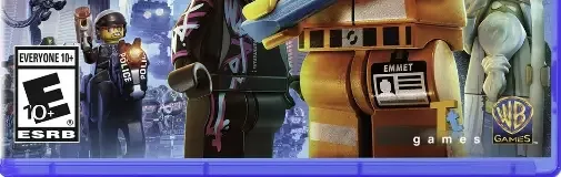 The LEGO Movie Videogame, the ESRB box on its front