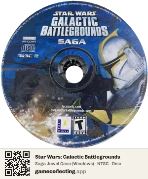 Star Wars: Galactic Battlegrounds Computer, NTSC disc