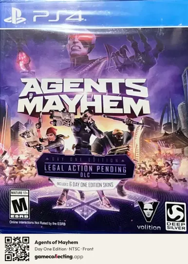 Agents of Mayhem PlayStation 4, NTSC box front