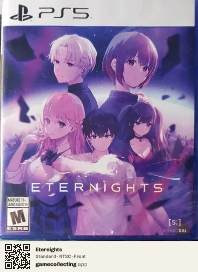 Eternights PlayStation 5, NTSC box front