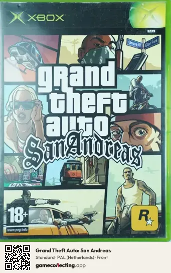 Grand Theft Auto: San Andreas Xbox, Netherlands box front