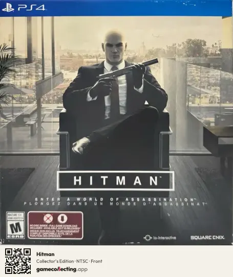 Hitman PlayStation 4, NTSC box front