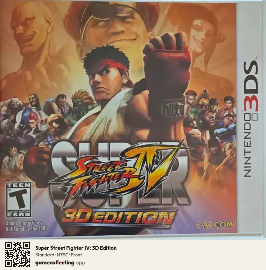 Super Street Fighter IV: 3D Edition Nintendo 3DS, NTSC box front
