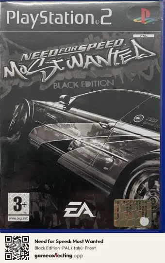 Need for Speed: Most Wanted PlayStation 2, Italy box front