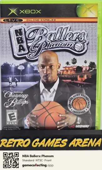 NBA Ballers: Phenom Xbox, NTSC box front
