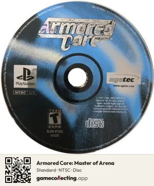 Armored Core: Master of Arena PlayStation, NTSC disc