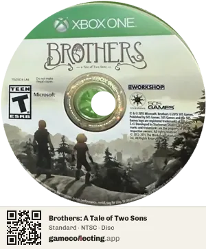 Brothers: A Tale of Two Sons Xbox One, NTSC disc