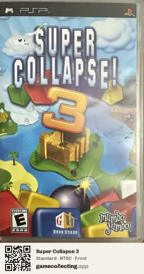 Super Collapse 3 PlayStation Portable, NTSC box front
