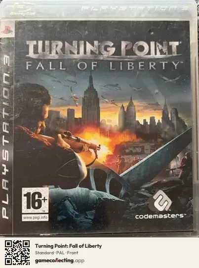 Turning Point: Fall of Liberty PlayStation 3, PAL box front