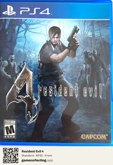 Resident Evil 4 PlayStation 4, NTSC box front