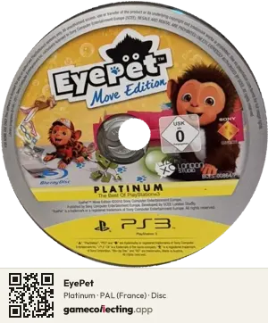 EyePet PlayStation 3, PAL disc