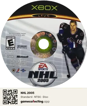 NHL 2005 Xbox, NTSC disc