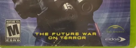 Deus Ex: Invisible War, the ESRB box on its front