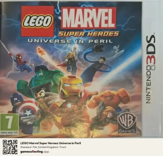 LEGO Marvel Super Heroes: Universe in Peril Nintendo 3DS, United Kingdom box front