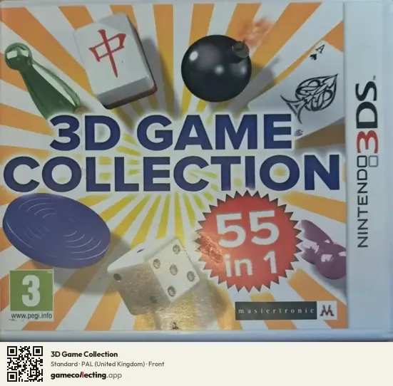 3D Game Collection Nintendo 3DS, United Kingdom box front