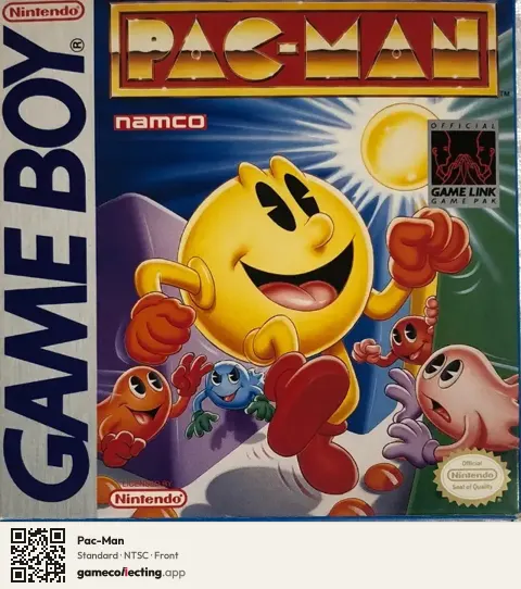 Pac-Man Game Boy, NTSC box front