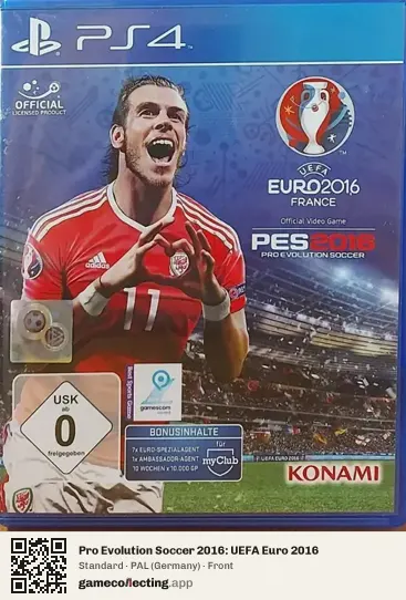Pro Evolution Soccer 2016: UEFA Euro 2016 PlayStation 4, Germany box front