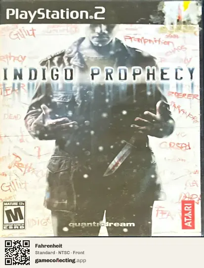 Fahrenheit PlayStation 2, NTSC box front