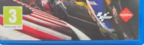 MotoGP 14, the PEGI square on its front