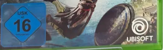 Assassin's Creed Odyssey, the USK square on its front
