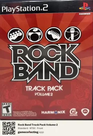 Rock Band Track Pack Volume 2 PlayStation 2, NTSC box front