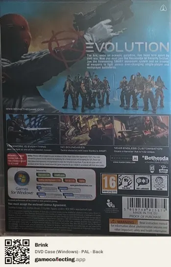Brink Computer, PAL box back