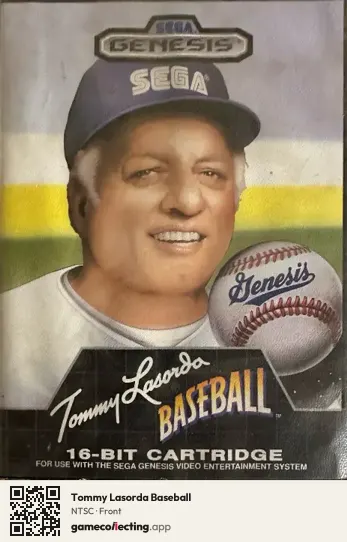 Tommy Lasorda Baseball Sega Mega Drive / Genesis, NTSC box front