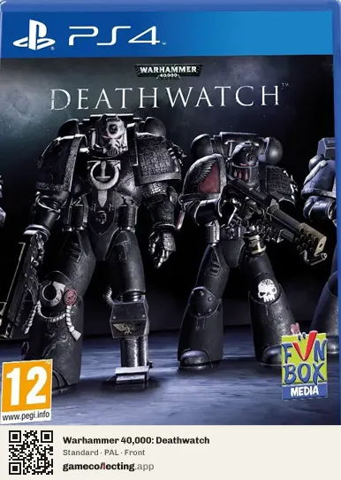 Warhammer 40,000: Deathwatch PlayStation 4, PAL box front