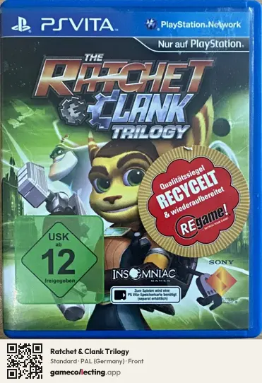 Ratchet & Clank Trilogy PlayStation Vita, Germany box front