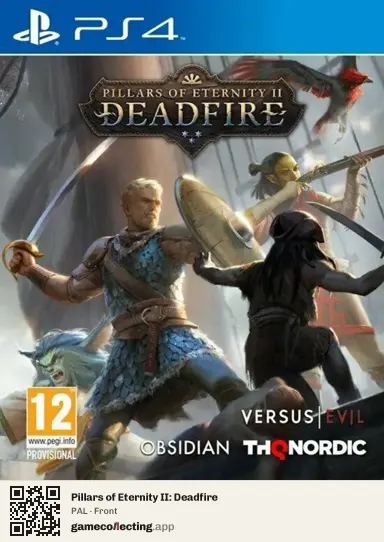 Pillars of Eternity II: Deadfire PlayStation 4, PAL box front