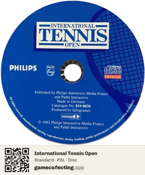 International Tennis Open Philips CD-i, PAL disc