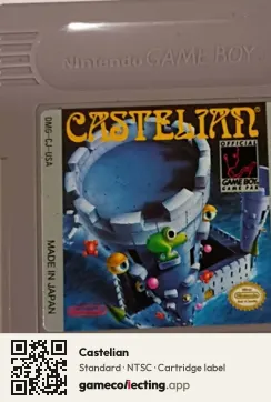 Castelian Game Boy, NTSC cartridge label