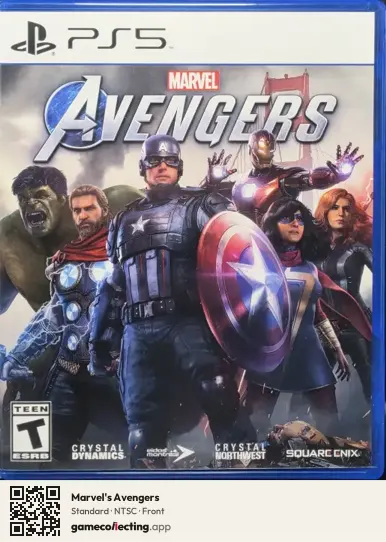 Marvel's Avengers PlayStation 5, NTSC box front