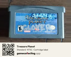 Treasure Planet Game Boy Advance, NTSC cartridge label