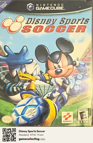 Disney Sports Soccer Nintendo GameCube, NTSC box front