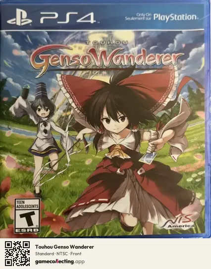 Touhou Genso Wanderer PlayStation 4, NTSC box front