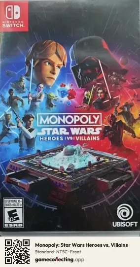 Monopoly: Star Wars Heroes vs. Villains Nintendo Switch, NTSC box front