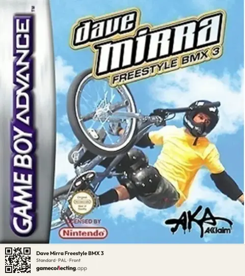 Dave Mirra Freestyle BMX 3 Game Boy Advance, PAL box front