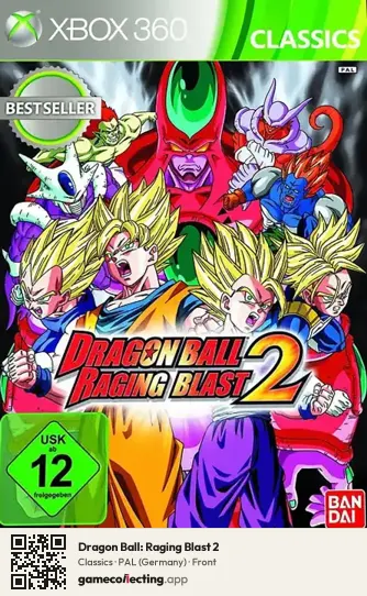 Dragon Ball: Raging Blast 2 Xbox 360, Germany box front