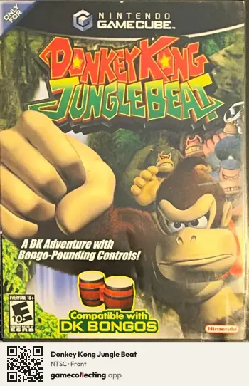 Donkey Kong Jungle Beat Nintendo GameCube, NTSC box front