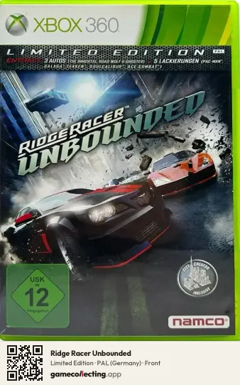 Ridge Racer Unbounded Xbox 360, Germany box front