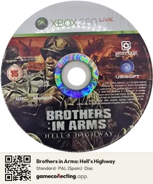 Brothers in Arms: Hell's Highway Xbox 360, PAL disc