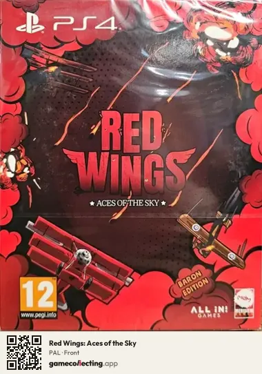 Red Wings: Aces of the Sky PlayStation 4, PAL box front