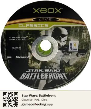 Star Wars: Battlefront Xbox, PAL disc