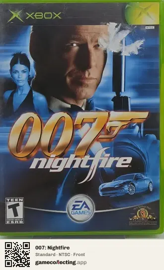 007: Nightfire Xbox, NTSC box front