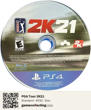 PGA Tour 2K21 PlayStation 4, NTSC disc