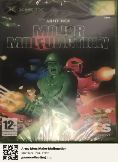 Army Men: Major Malfunction Xbox, PAL box front