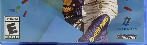 NASCAR Heat 5, the ESRB box on its front