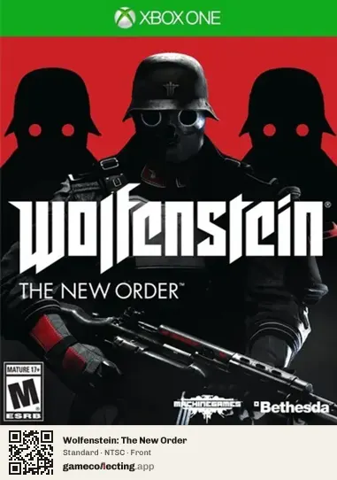 Wolfenstein: The New Order Xbox One, NTSC box front